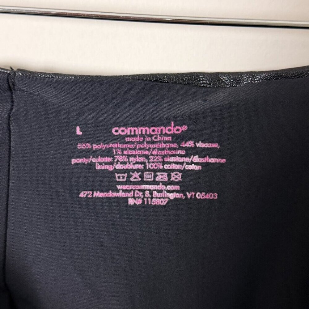 Commando Vegan Faux Leather Mini Skirt Large - Picture 4 of 4